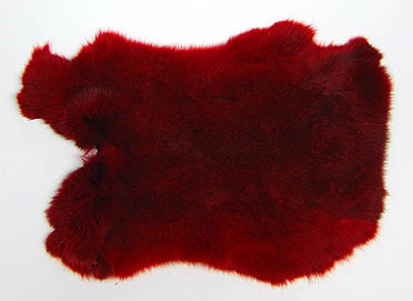 Kaninchenfell CH gefärbt ferrari rot